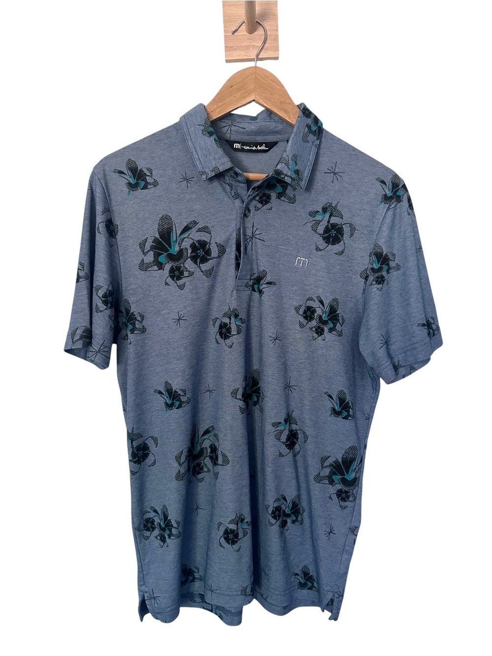 Travis Mathew Speed Runner Polo Blue‎ Size Medium